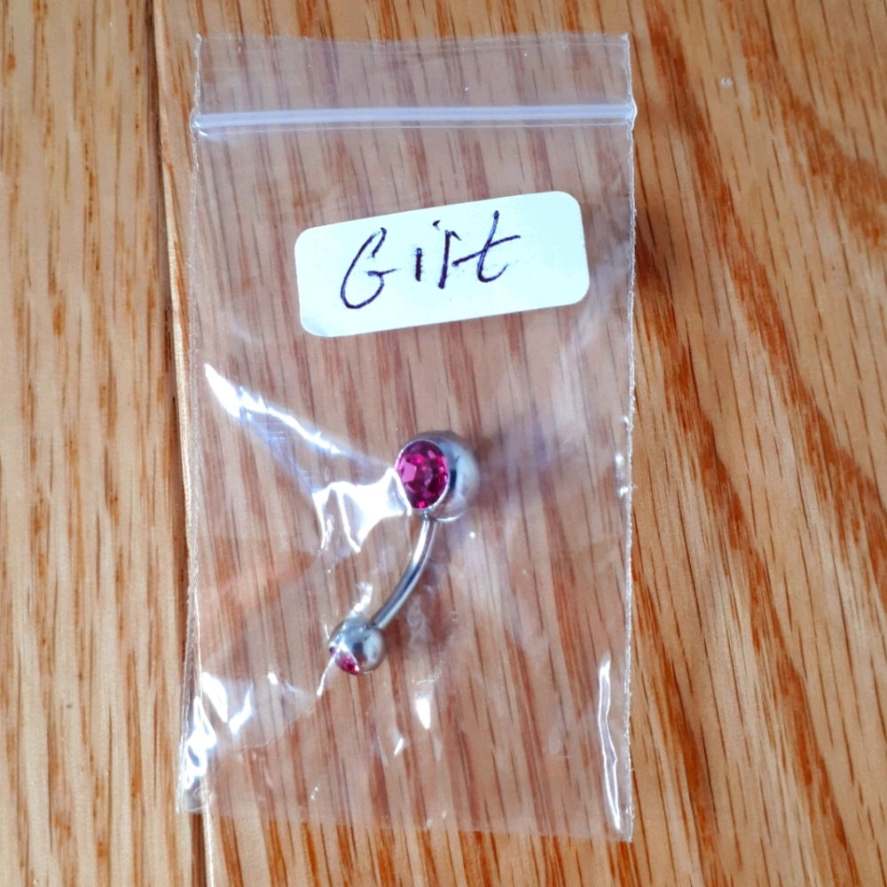 NWT bellybutton piercing jewelry - stainless steel